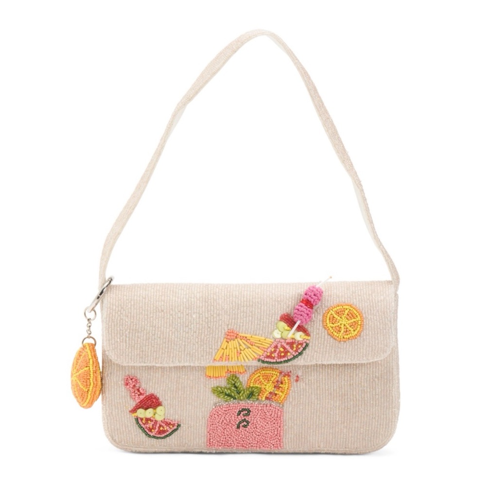 HANDCRAFTED IN INDIA Beaded Bag
